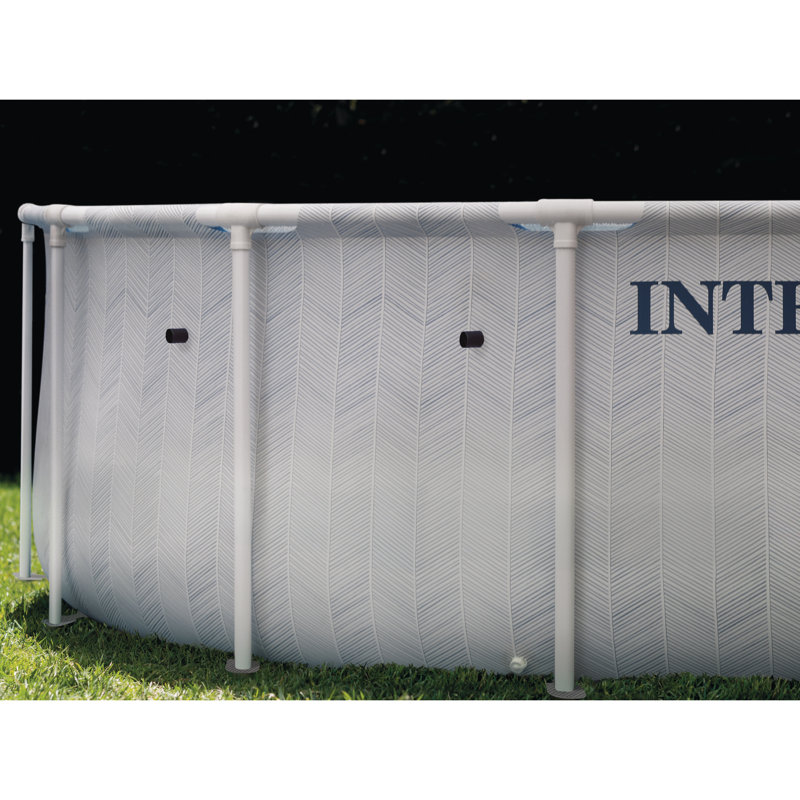 Ensemble de piscine à chevrons Prism Frame - 16 pi x 48 po