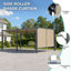 Pergola en aluminium avec auvent Aoodor-97922609-86865223