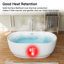 Baignoire autoportante 100% acrylique, baignoire avec rétention de chaleur, baignoire ergonomique pour salle de bain-129079150