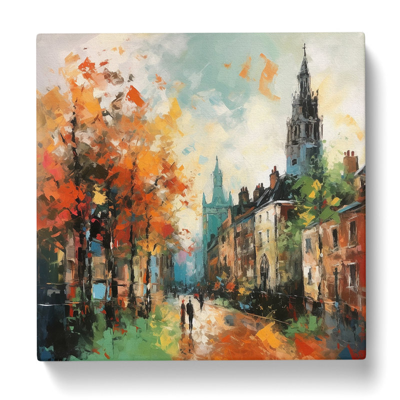 City Of Cambridge Expressionism No.1 - Print, 35cm H x 35cm W x 3cm D