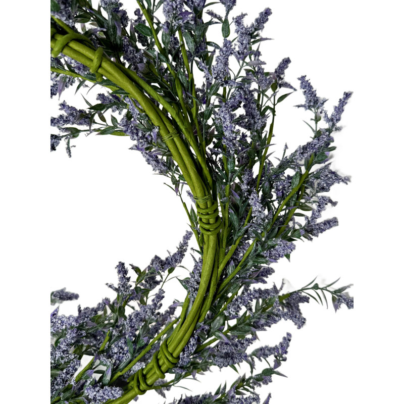 Couronne artificielle lavande sauvage mauve