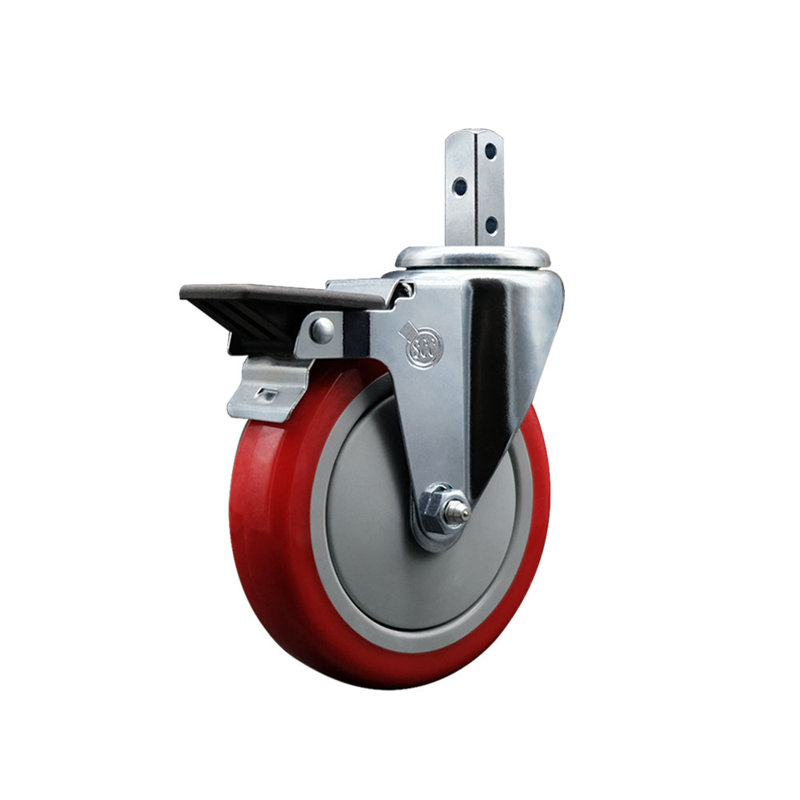 Polyurethane Casters, Red