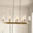 Vetivene 8 - Light Dimmable Linear Chandelier
