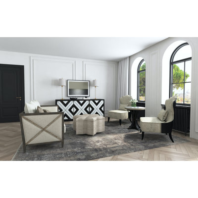 Sanctuary Noir Et Blanc Entertainment Console