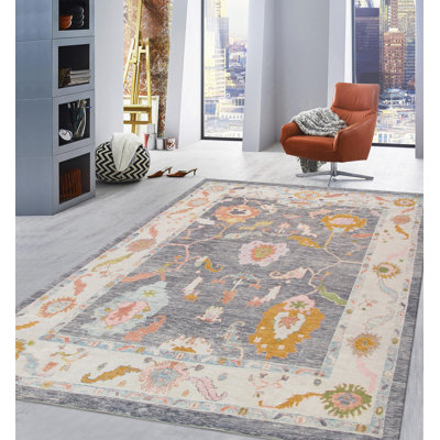 Tapis en laine noué à la main Oushak