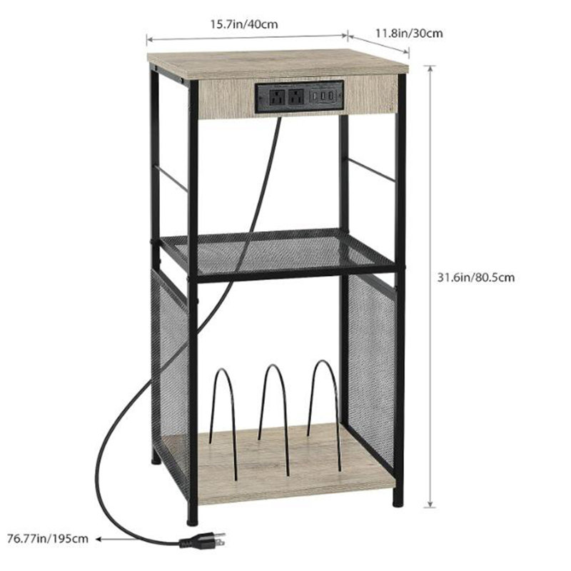 31.6 " H Media Shelves
