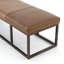 Beaumont Leather Bench-446834594