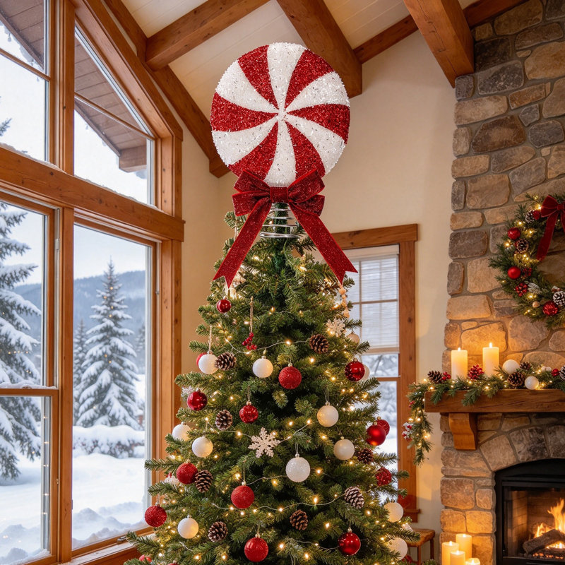 24.5 cm Plastic Shatterproof Tree Topper