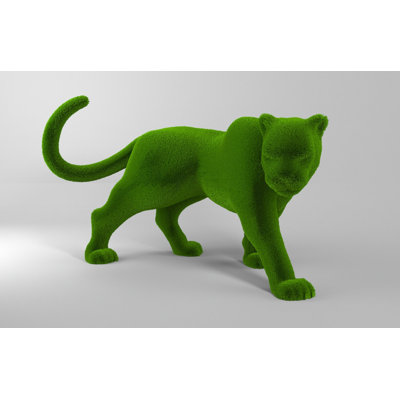 Outdoor Panther Topiary Green Figures
