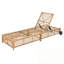 Chaise longue d'extérieur avec coussin et roulettes-1685819