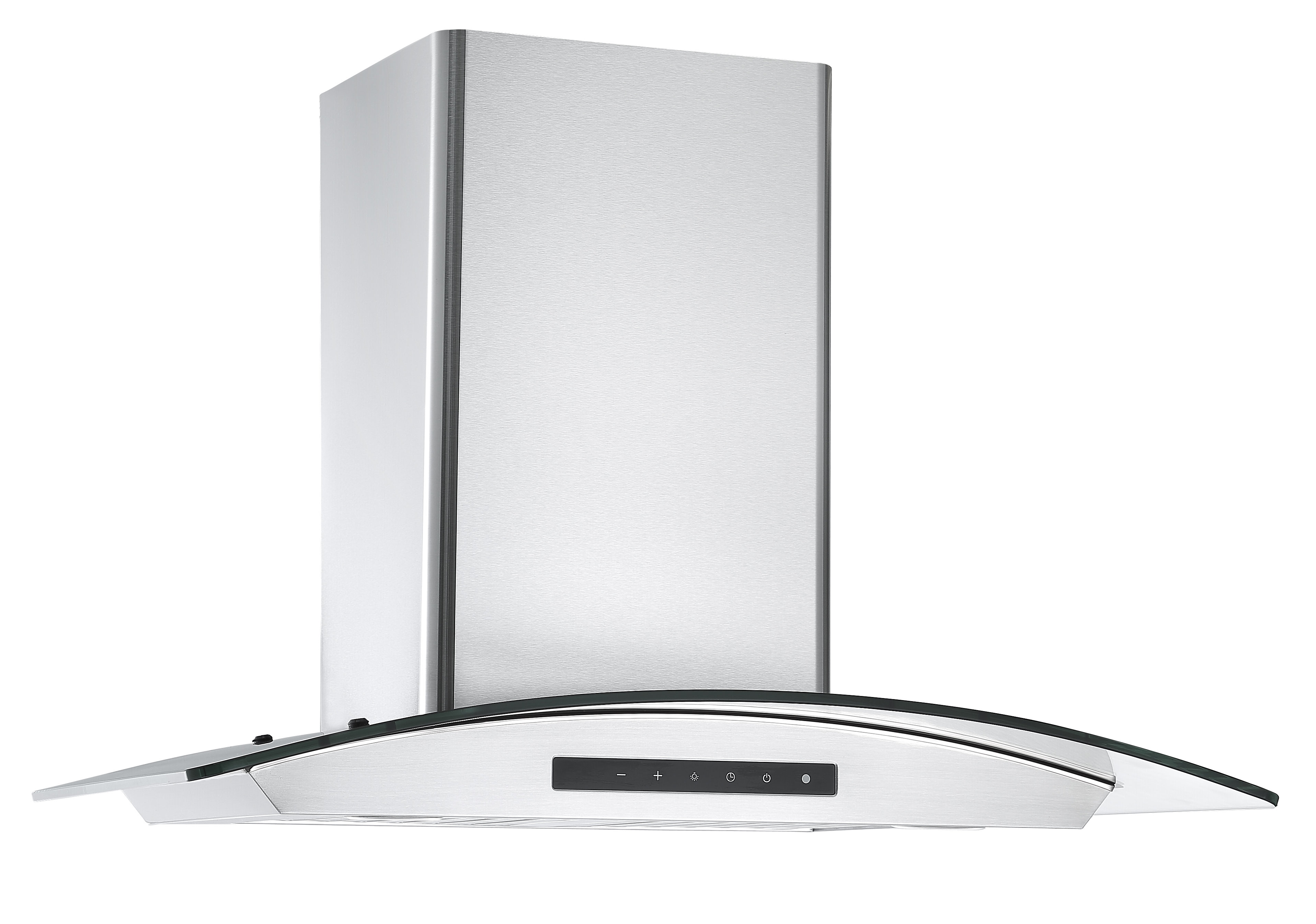 Ancona GCL630 30" Wall Mount Glass Canopy Range Hood with Night Light
