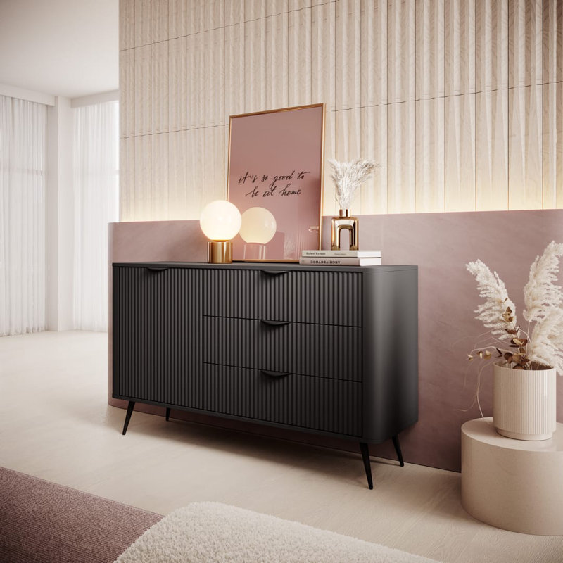 Stewartstown 138cm Sideboard, Black