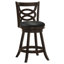 Tabouret pivotant en bois Calecita Cappuccino (ensemble de 2)-108607919