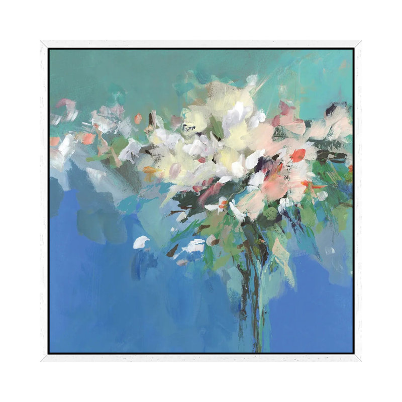 Spring Power by Isabelle Z - Painting on Canvas, White Framed, 66.04 cm H x 66.04 cm W