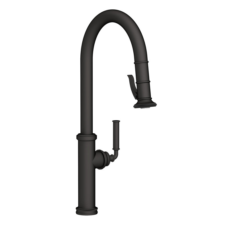 Pull-Down Kitchen Faucet - Trigger Spray, Flat Black