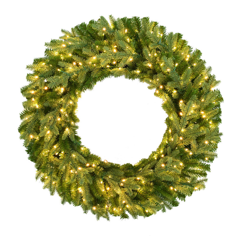 ST CATHARINE DELUXE WREATH, Vert, H 8 po x l 30 po x P 30 po