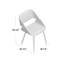 46cm H Polyester Blend Upholstered Slat Back Side Chair-31454897