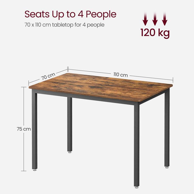 Abhinaya Metal Base Dining Table