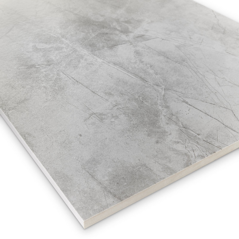 Pierre 12in.x24in. Porcelain Wall and Floor Tile, Light Gray Matte