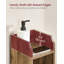 Narrow Slim Freestanding Bathroom Storage Cabinet with Door 20 x 18 x 80 cm Toilet Paper Storage Adj