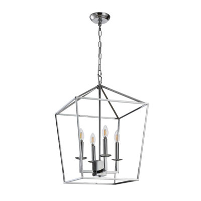 Luminaire suspendu géométrique 4 lumières Alexian