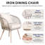 Ensemble repas pour 2 personnes avec table ronde et coussins inclus