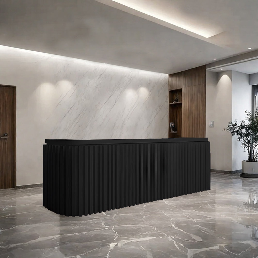 Pozzi Vintage Reception Desk – Perfect for Cashier Counter and Customer Service Front Desk