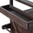 Dark Brown Outdoor Kitchen Table With 4 Lockable Wheels & Bottle Opener Versatile Grill - Removable Shelves Magnetic Door Holder-984304662