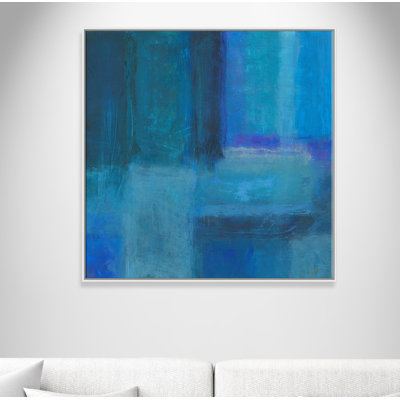 « messes de bleu » et « blue-float », peinture sur toile