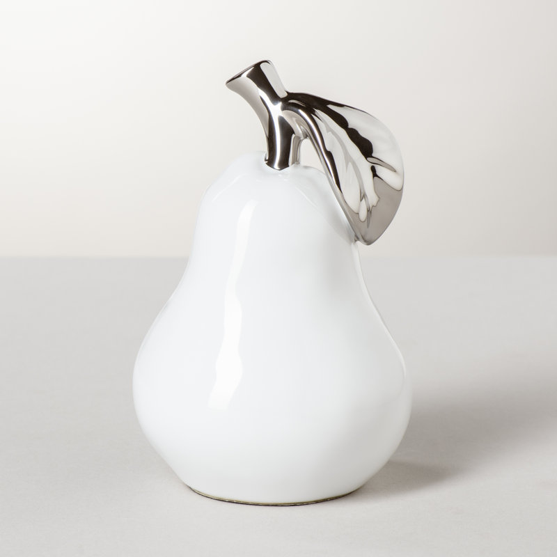 Carley Ceramic Pear Decor Sculpture