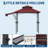 Claret Heavy-Duty Double-Tier Grill Gazebo, 8x5 FT Steel BBQ Canopy with Side Awnings, Shelves, Hooks and 4 LED Lights for Backyard or Deck-126705972