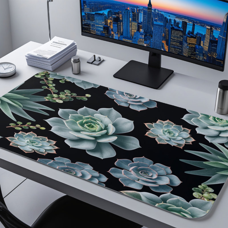 Polyester Desk Pad, 14.4x12.1