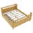Full Size Wood Platform Bed for Kids, Wood Low Profile Full Bed with Rails for Girls and Boys, Natural-352509857-352509868