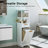 Tall Bathroom Cabinet With Removable Laundry Hamper, Tilt-Out Laundry Hamper Cabinet With Hidden Basket & Shelf, Slim Cupboard Storage Unit Tilt-Out Chest With Drawer