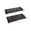 Ensemble de 2 plateaux rectangulaires en résine noire Pratt 18 po et 22 po H 2 po Dubach de Dubach - ensemble de 2 - 22 po x 10 po x 2 po
