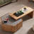 Simple log wind combination coffee table