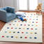 Tapis ivoire touffeté à la main à pois Iolo-385383475