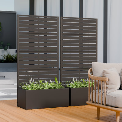 Linea 59 in. H x 30 in. W Planter Box