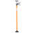 Adjustable Steel Support Pole System with Non-Slip Pads, Orange (2-Pack)