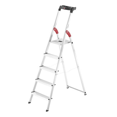 Escabeau en aluminium à 5 marches avec capacité de charge de 330 lb Hailo L60