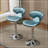  Masaccio Upholstery Airlift Adjustable Swivel Barstool with Chrome Base, Set of 2 17.75" W x 21.25" D x 34"-42.5"H-745982557