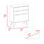 Commode 3 tiroirs Kirsage Chêne clair