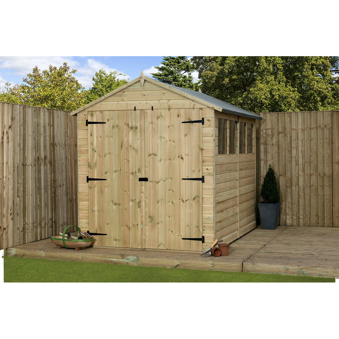 Premier Apex 6 Ft. W x 12 Ft. D Shiplap Wooden Shed