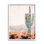 Cactus debout sur fond blanc