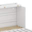 Lit convertible mural avec solution de rangement et multiprise intégrée-126671698