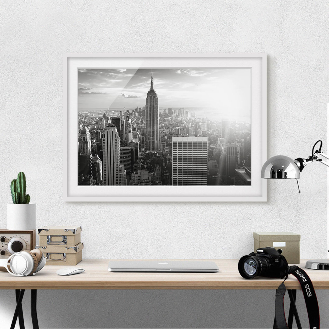 Gerahmtes Poster Manhattan Skyline