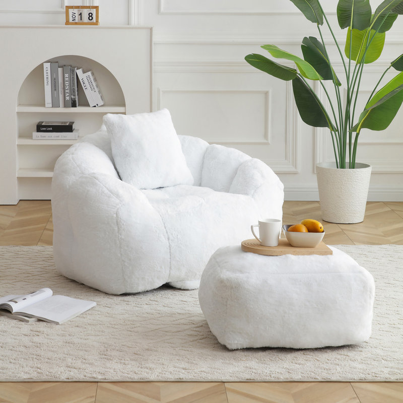 Fauteuil à billes Giant, Blanc