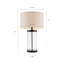 Lampe de table en verre
