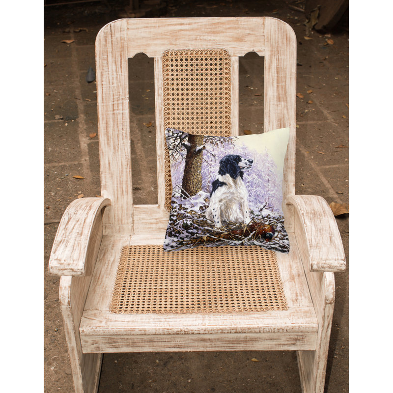  Coussin décoratif 14 "Springer Spaniel par Michael Herring, 14 po x 14 po