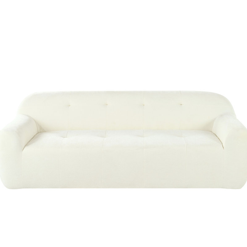 Chenille douce à 3 places de 85,8 po de largeur American Design, chenille douce, aucun outil nécessaire pour l'installation